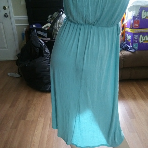 Strapless faux wrap dress - Picture 3 of 4